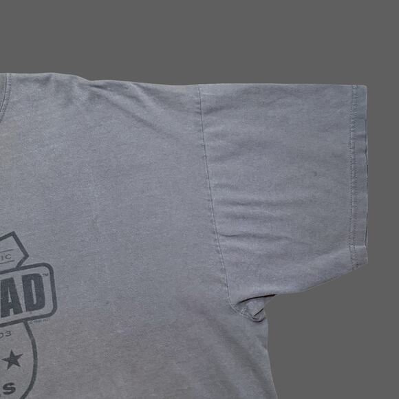 Harley Davidson Knucklehead Faded Gray Distressed Tee USA XXL Vintage GUC - Picture 3 of 9